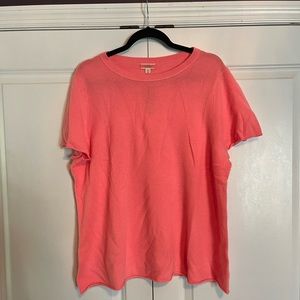 J. Crew Coral Cashmere Sweater